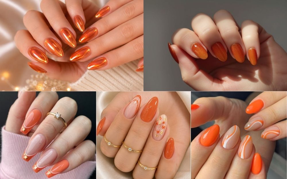 Top 30+ Mẫu Nail Cam Đẹp, Sang Chảnh Và Tôn Da 2026 - 2