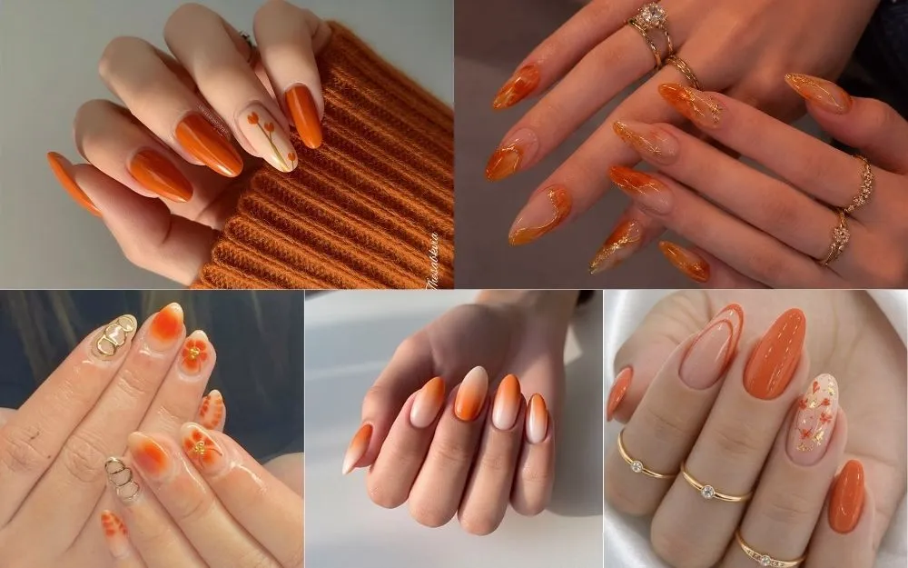 Top 30+ Mẫu Nail Cam Đẹp, Sang Chảnh Và Tôn Da 2026 - 3