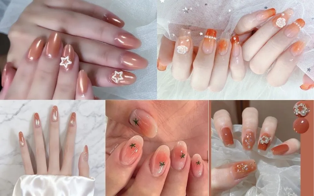 Top 30+ Mẫu Nail Cam Đào Đẹp, Ngọt Ngào Và Trending 2026 - 4