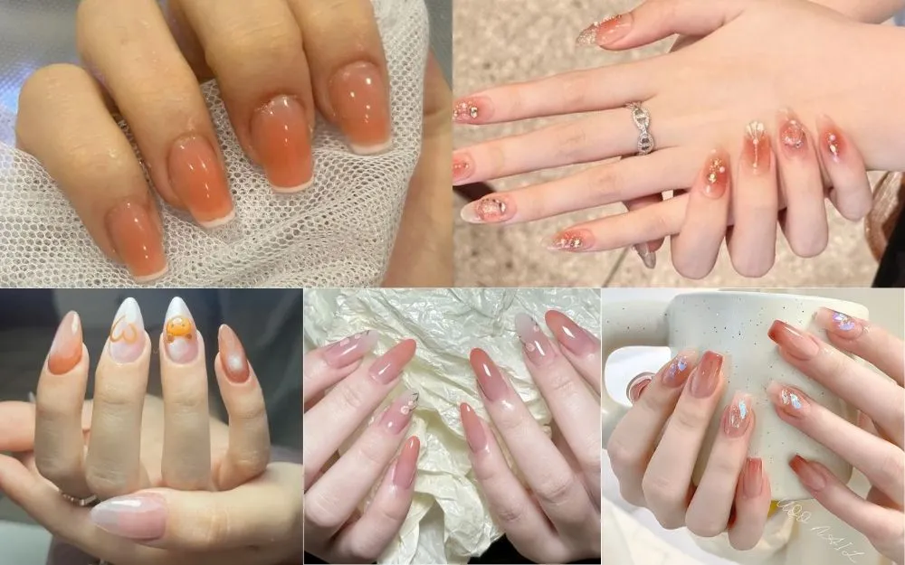 Top 30+ Mẫu Nail Cam Đào Đẹp, Ngọt Ngào Và Trending 2026 - 5