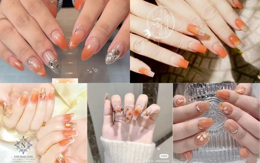 Top 30+ Mẫu Nail Cam Đào Đẹp, Ngọt Ngào Và Trending 2026 - 6