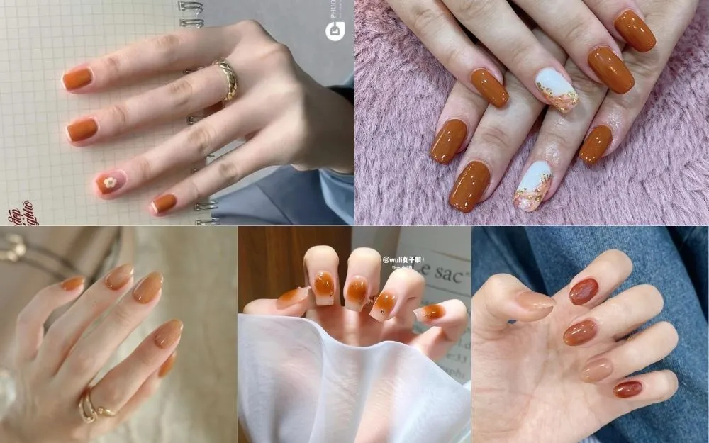 Top 20+ Mẫu Nail Cam Đất Đẹp Sang Chảnh, Tôn Da Hot Trend - 1