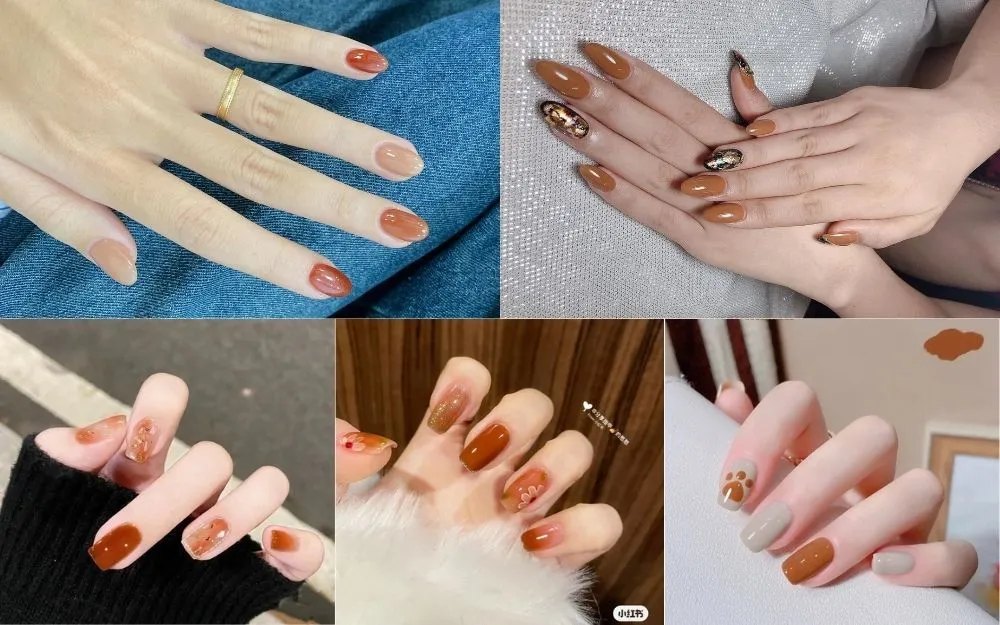 Top 20+ Mẫu Nail Cam Đất Đẹp Sang Chảnh, Tôn Da Hot Trend - 3