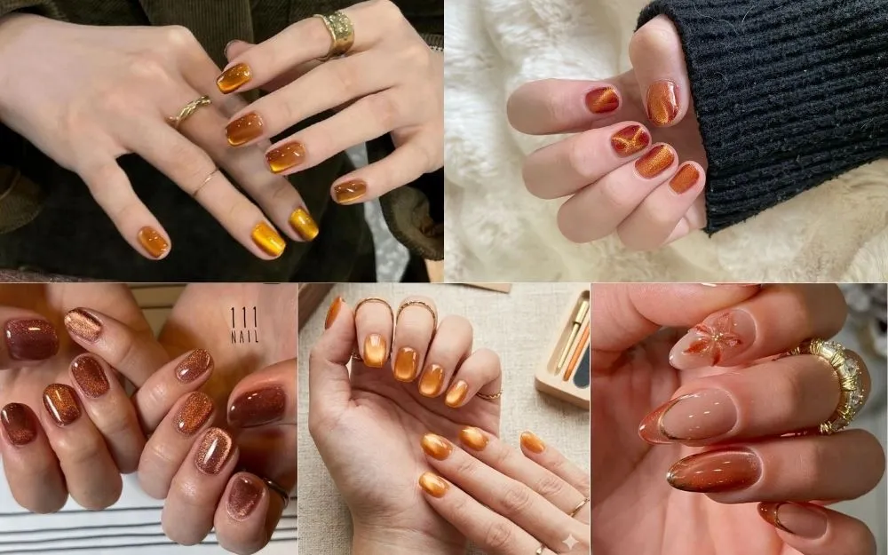 Top 30 Mẫu Nail Cam Mắt Mèo Nổi Bật, Thể Hiện Cá Tính 2026 - 4