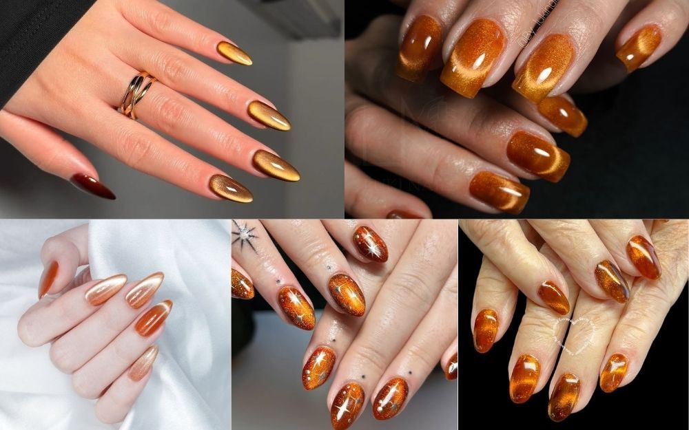 Top 30 Mẫu Nail Cam Mắt Mèo Nổi Bật, Thể Hiện Cá Tính 2026 - 5