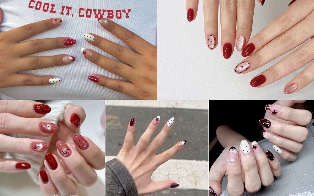 Top 20+ Mẫu Nail Đỏ Chấm Bi Đẹp, Trông Nghịch Ngợm 2026 - 3