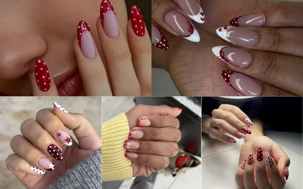 Top 20+ Mẫu Nail Đỏ Chấm Bi Đẹp, Trông Nghịch Ngợm 2026 - 4