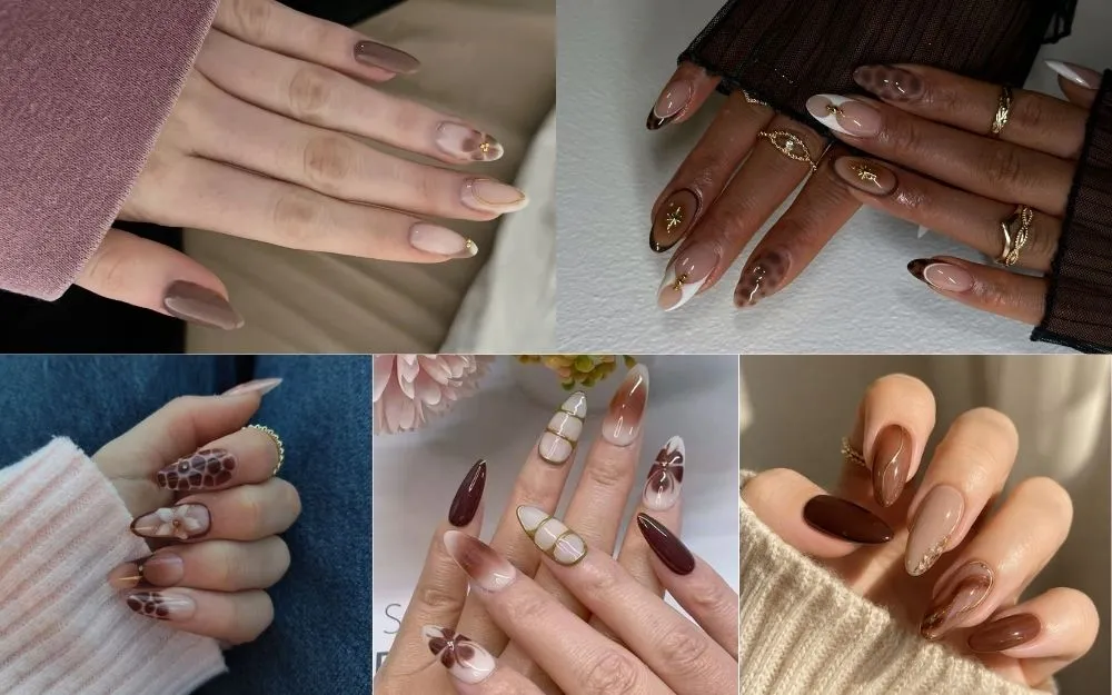 Gợi Ý 50+ Mẫu Nail Nâu Trắng Đẹp, Sang Chảnh, Tôn Da 2026 - 10