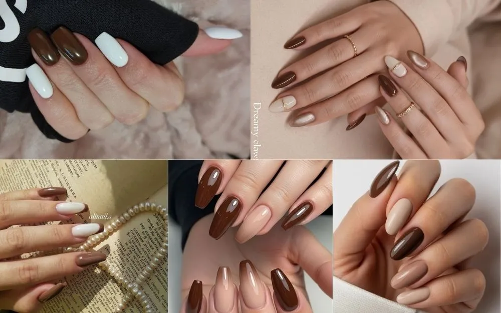 Gợi Ý 50+ Mẫu Nail Nâu Trắng Đẹp, Sang Chảnh, Tôn Da 2026 - 2