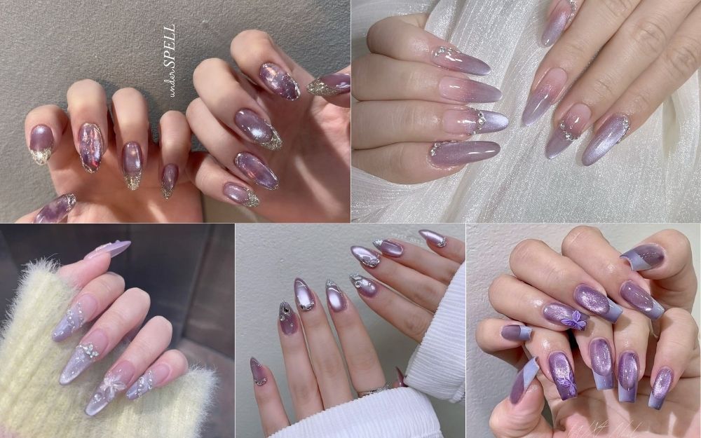 TOP 99+ Mẫu Nail Tím Đẹp, Sang Chảnh, Tôn Da Trending 2026 - 9