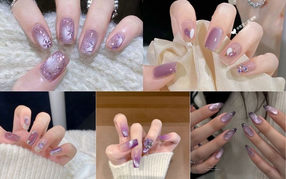 TOP 99+ Mẫu Nail Tím Đẹp, Sang Chảnh, Tôn Da Trending 2026 - 10