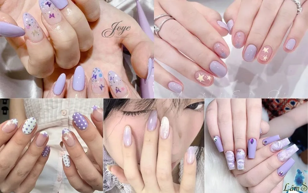 TOP 99+ Mẫu Nail Tím Đẹp, Sang Chảnh, Tôn Da Trending 2026 - 2