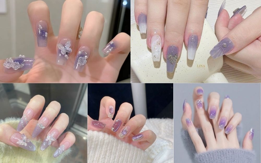 TOP 99+ Mẫu Nail Tím Đẹp, Sang Chảnh, Tôn Da Trending 2026 - 6