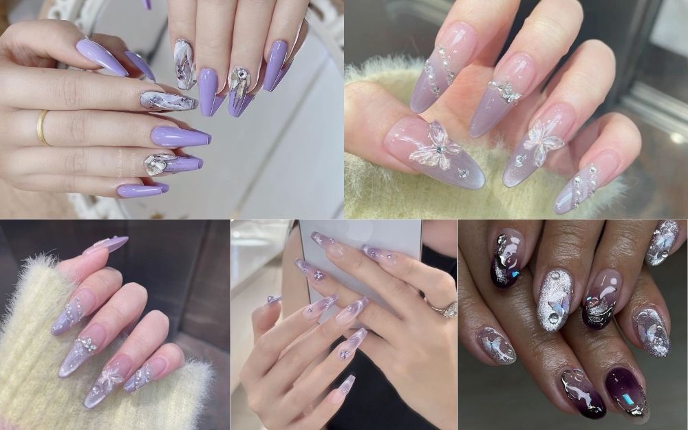 TOP 99+ Mẫu Nail Tím Đẹp, Sang Chảnh, Tôn Da Trending 2026 - 7