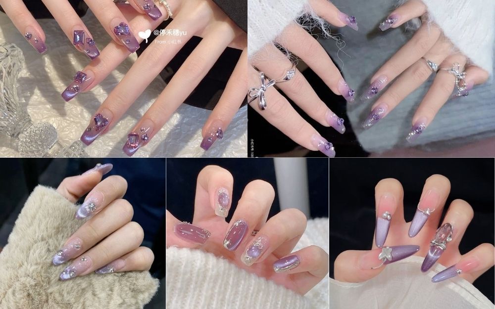TOP 99+ Mẫu Nail Tím Đẹp, Sang Chảnh, Tôn Da Trending 2026 - 8