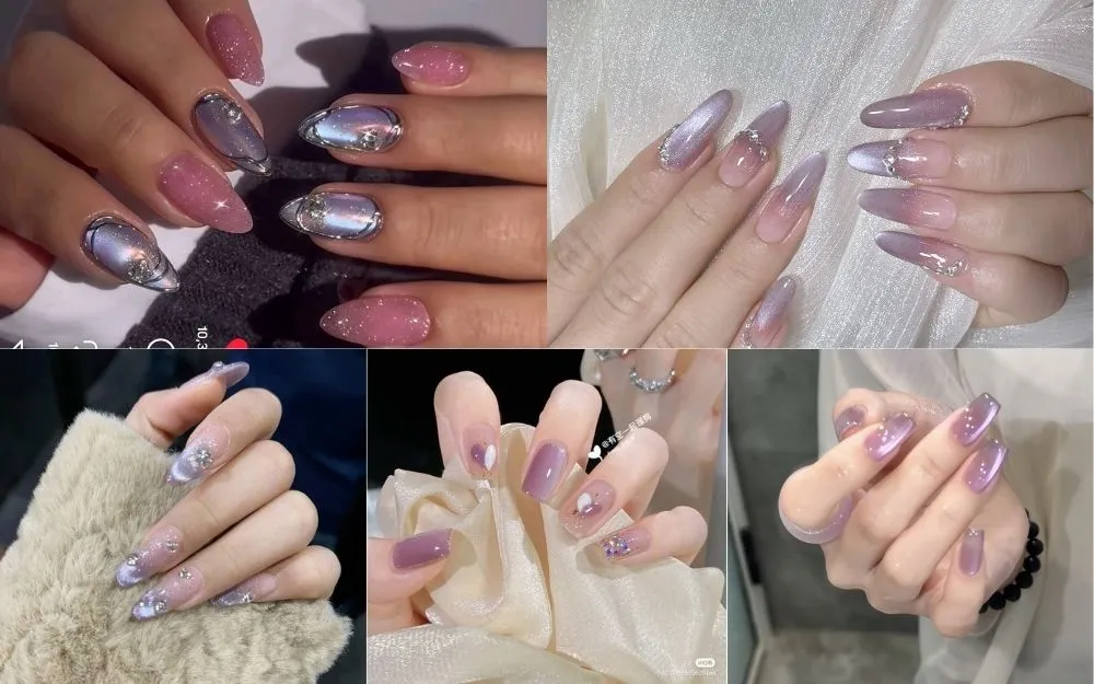 Top 30+ Mẫu Nail Tím Mắt Mèo Sang Chảnh, Cuốn Hút Năm 2026 - 3