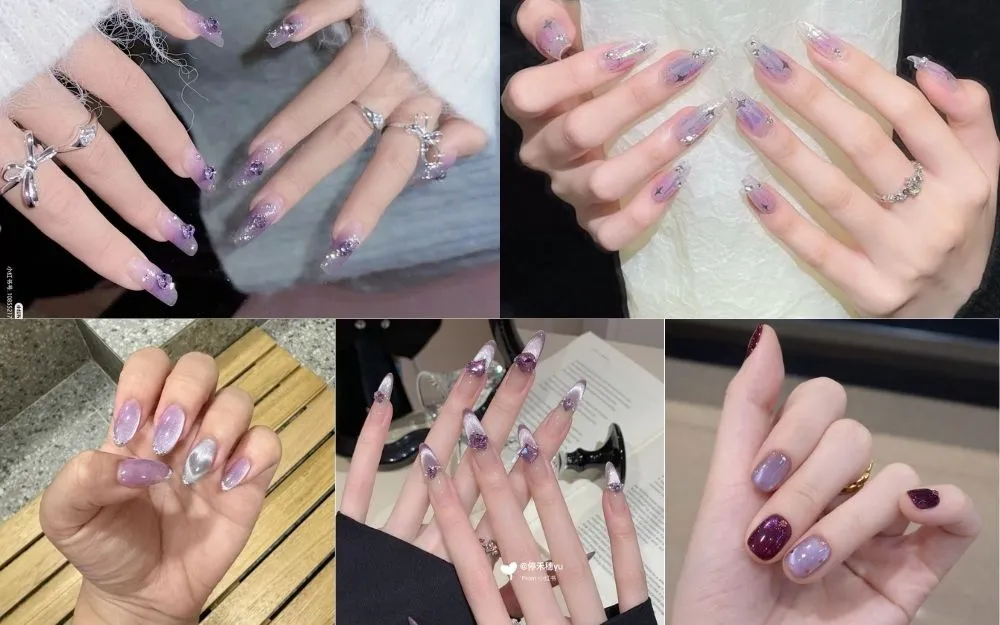 Top 30+ Mẫu Nail Tím Mắt Mèo Sang Chảnh, Cuốn Hút Năm 2026 - 6