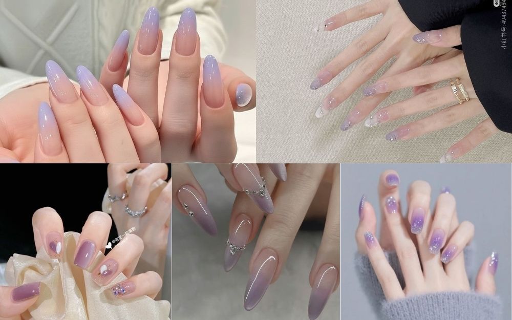 TOP 30+ Mẫu Nail Tím Ombre Đẹp Sành Điệu, Tôn Da Hot Trend 2026 - 1
