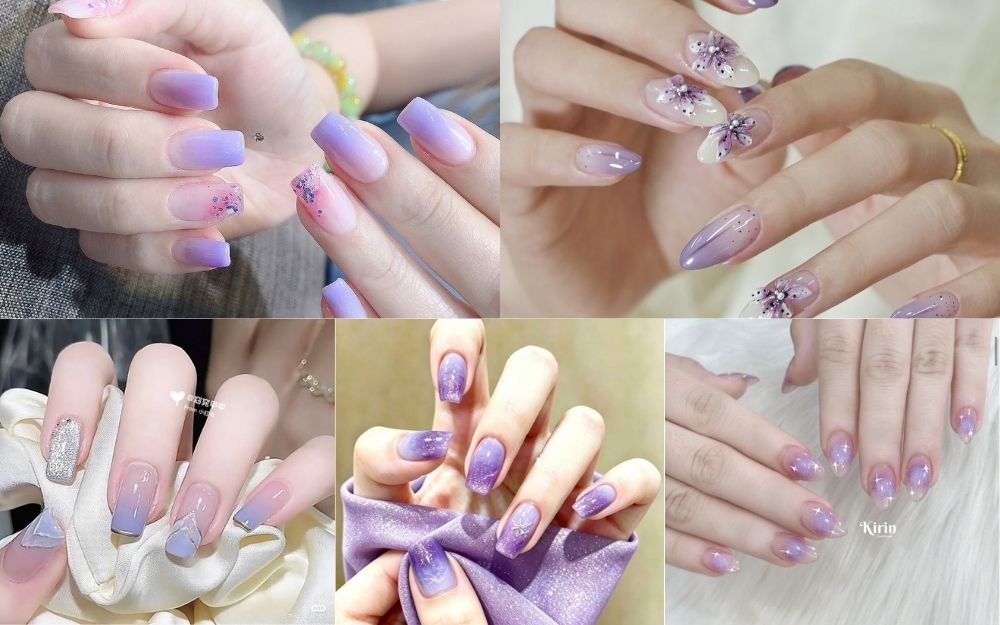 TOP 30+ Mẫu Nail Tím Ombre Đẹp Sành Điệu, Tôn Da Hot Trend 2026 - 4