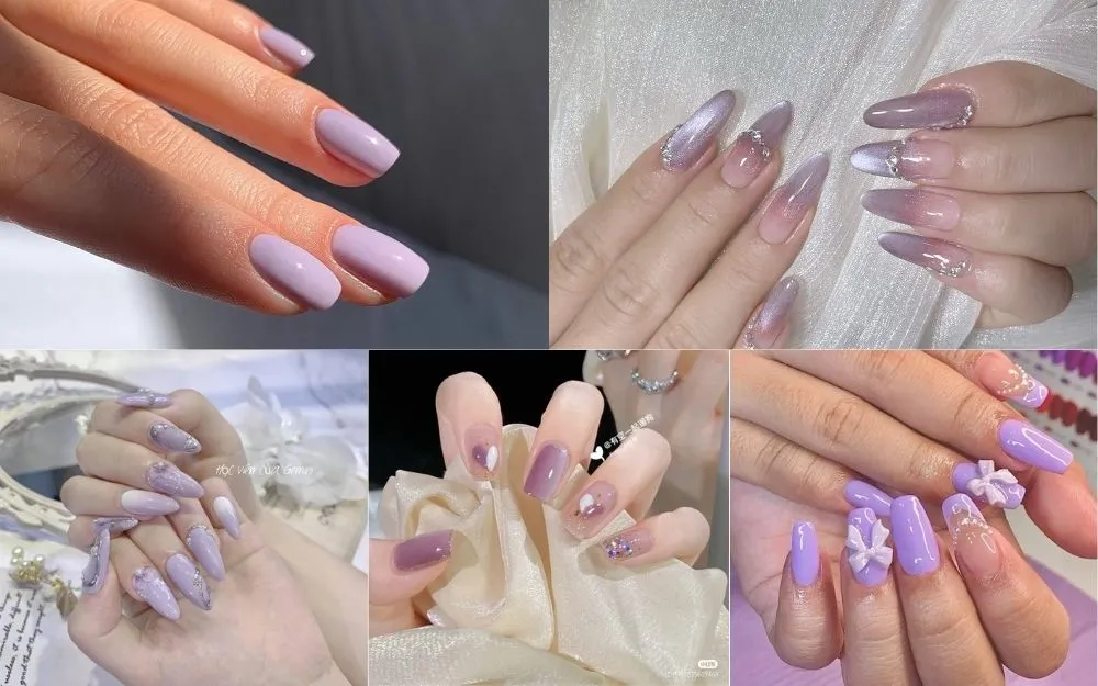 Top 50+ Mẫu Nail Tím Pastel Đẹp, Tôn Da, Trendy Cho Nàng - 1