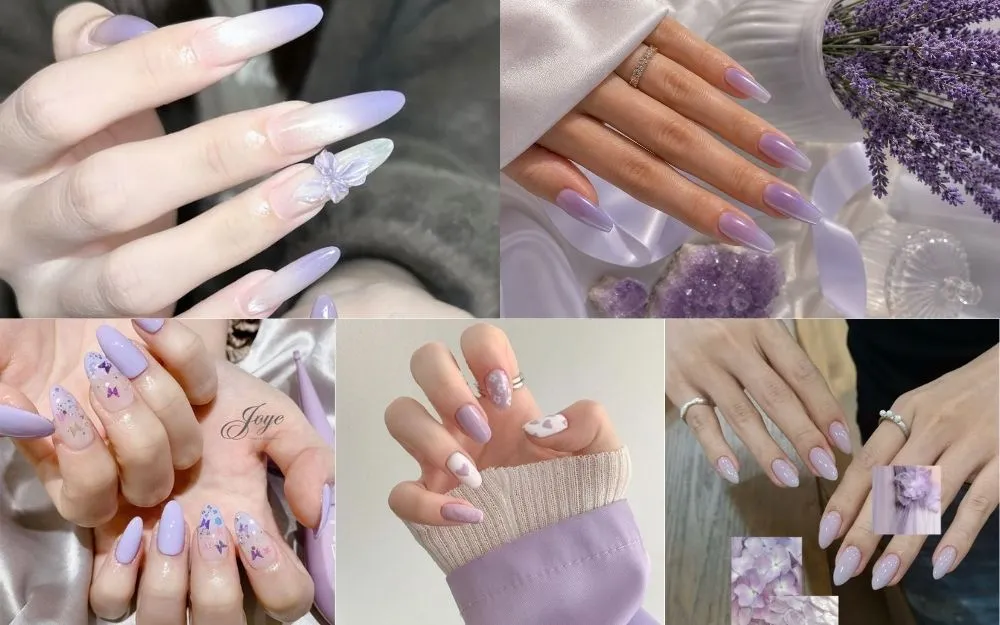 Top 50+ Mẫu Nail Tím Pastel Đẹp, Tôn Da, Trendy Cho Nàng - 2