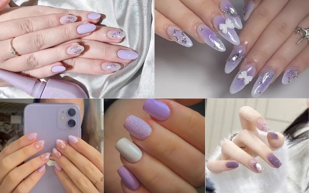 Top 50+ Mẫu Nail Tím Pastel Đẹp, Tôn Da, Trendy Cho Nàng - 3