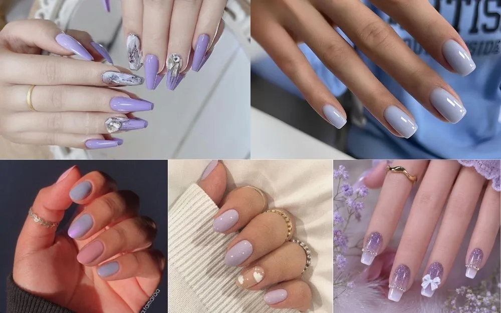 Top 50+ Mẫu Nail Tím Pastel Đẹp, Tôn Da, Trendy Cho Nàng - 6