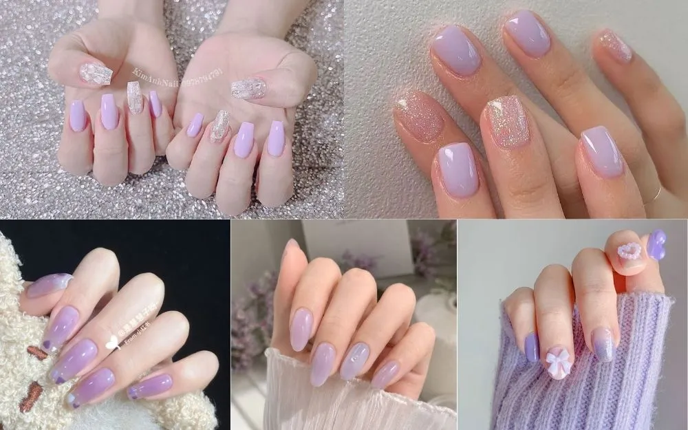 Top 50+ Mẫu Nail Tím Pastel Đẹp, Tôn Da, Trendy Cho Nàng - 8