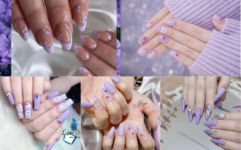 Gợi Ý 30+ Mẫu Nail Tím Sữa Đẹp Ngọt Ngào, Thời Thượng 2026 - 4