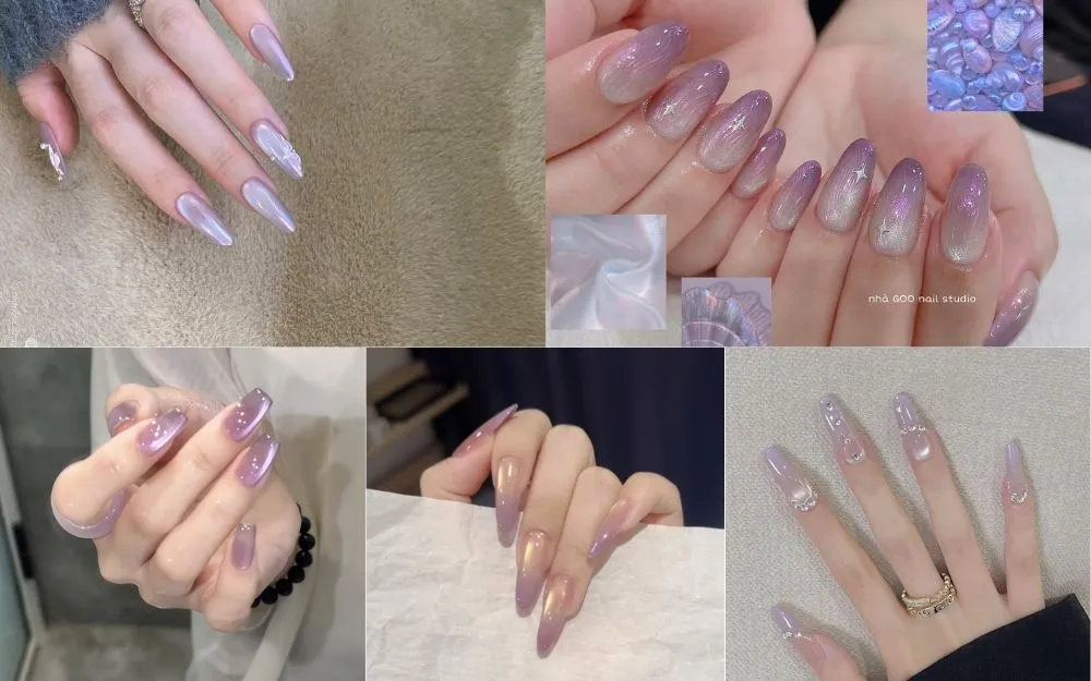 Top 50+ Mẫu Nail Tím Thạch Đẹp, Căng Mọng, Hot Trend 2026 - 5