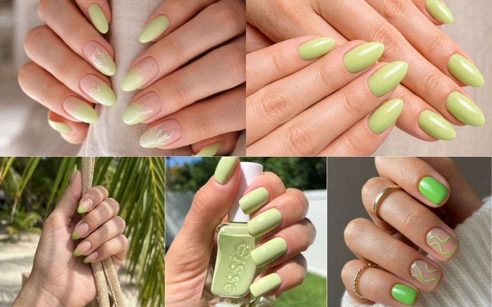 99+ Mẫu Nail Xanh Bơ, Xanh Chuối, Xanh Cốm Trendy 2026 - 9