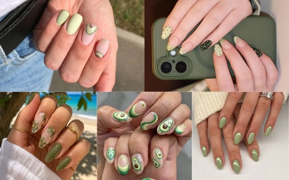 99+ Mẫu Nail Xanh Bơ, Xanh Chuối, Xanh Cốm Trendy 2026 - 3