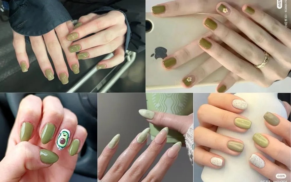 99+ Mẫu Nail Xanh Bơ, Xanh Chuối, Xanh Cốm Trendy 2026 - 5