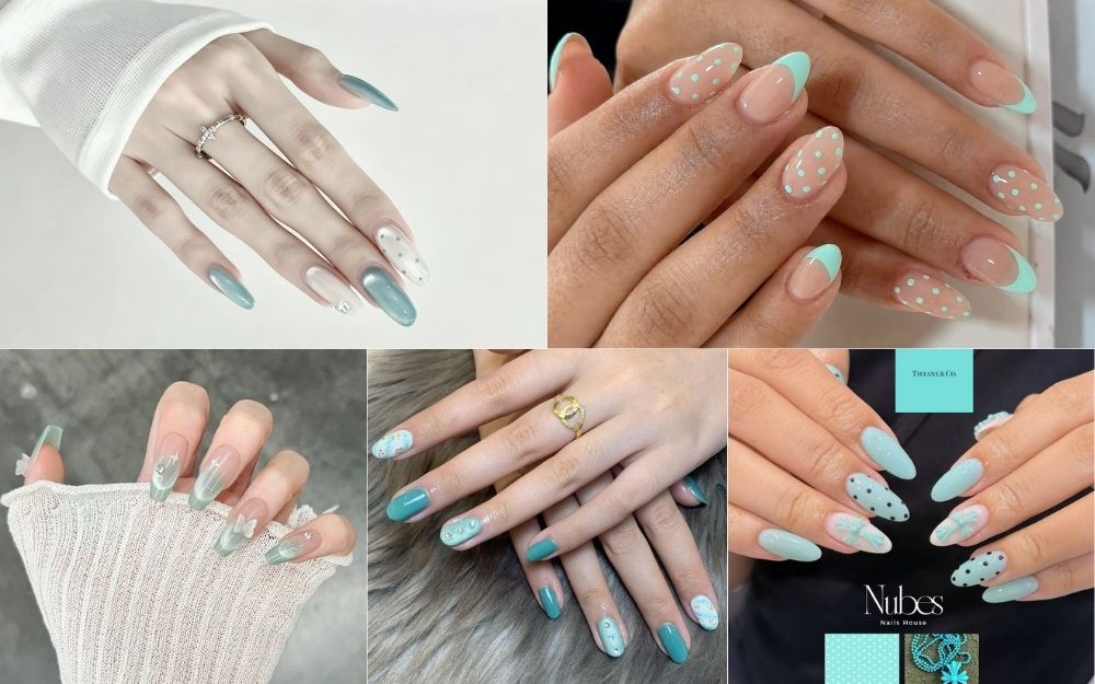 Top 30+ Mẫu Nail Xanh Mint Đẹp, Tôn Da, Xu Hướng 2026 - 4
