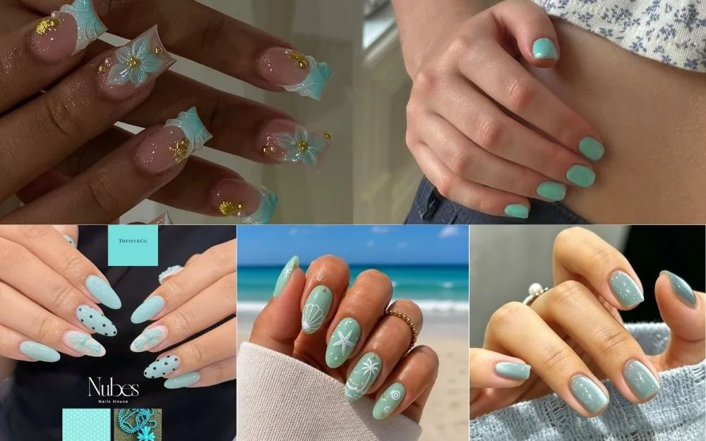Top 30+ Mẫu Nail Xanh Ngọc Thạch Đẹp Sang Chảnh 2026 - 1