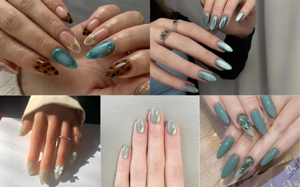 Top 30+ Mẫu Nail Xanh Ngọc Thạch Đẹp Sang Chảnh 2026 - 2