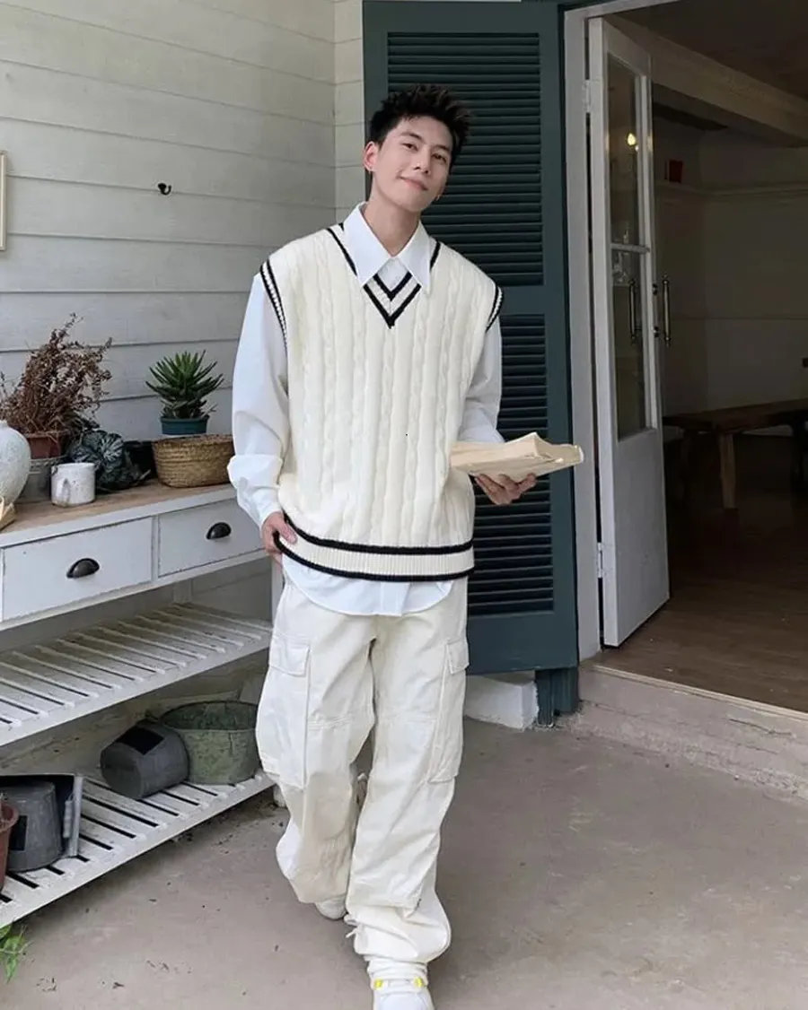 Áo gile len thanh lịch