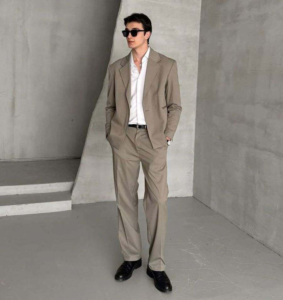 Áo blazer nam phối theo phong cách ton-sur-ton