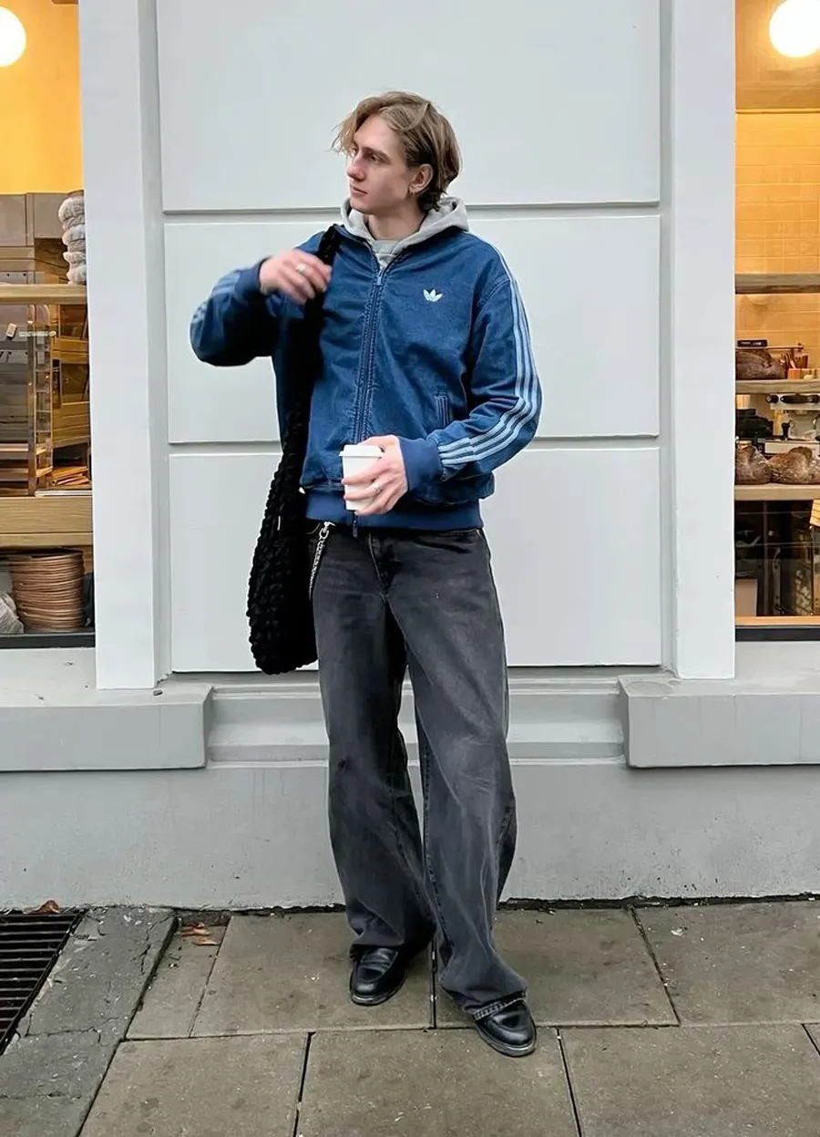 Áo khoác Adidas + quần jeans