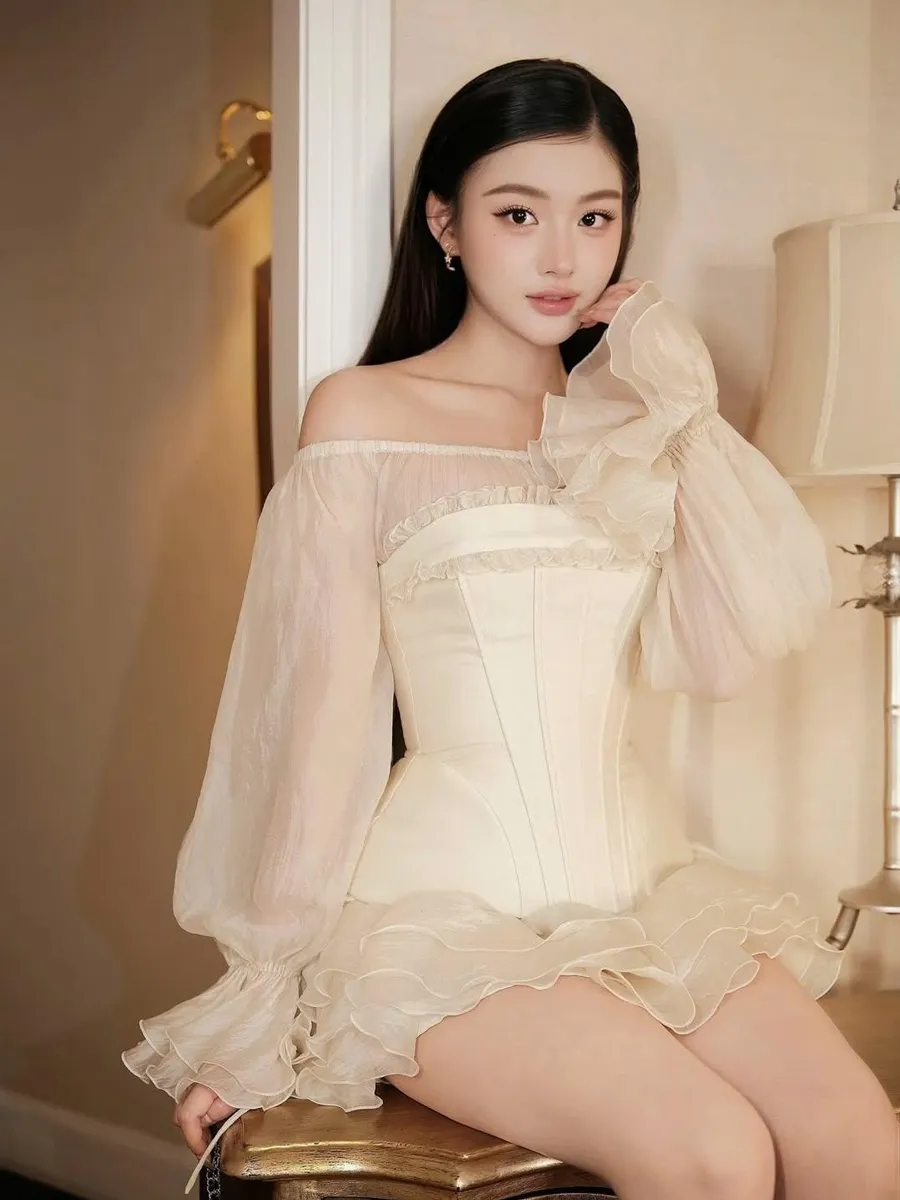 Đầm dạ hội satin