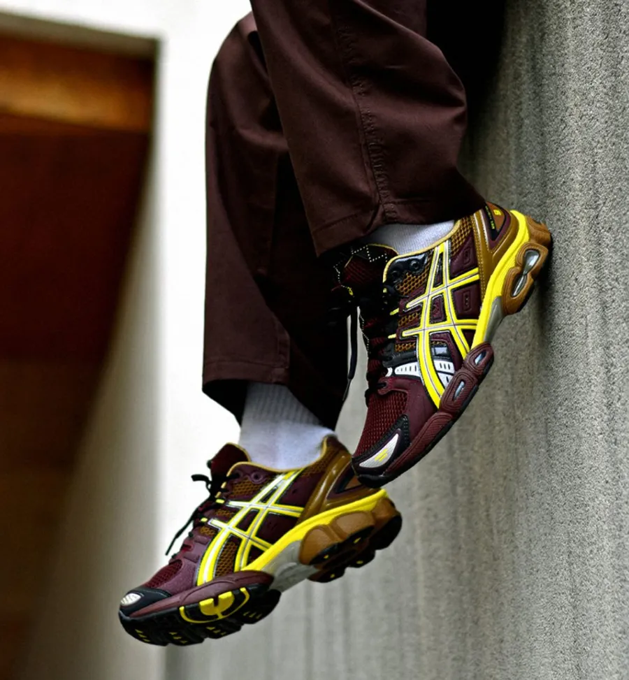 ASICS UB3-S Gel-Nimbus 9 Rum Raisin Green Sheen 1201A442-600