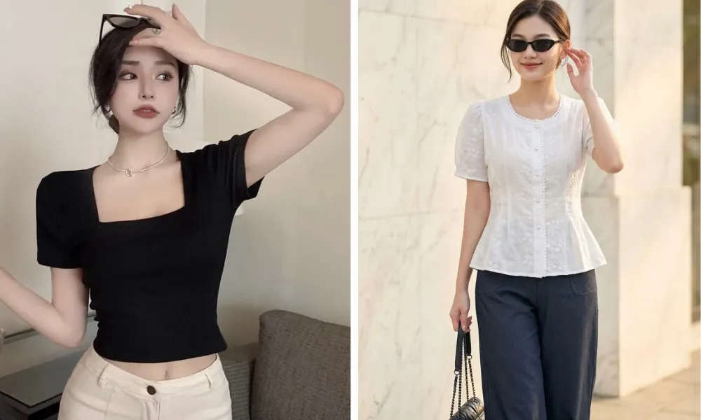 15+ Cách Phối Đồ Với Áo Cổ Vuông Đẹp, Dễ Áp Dụng - 1