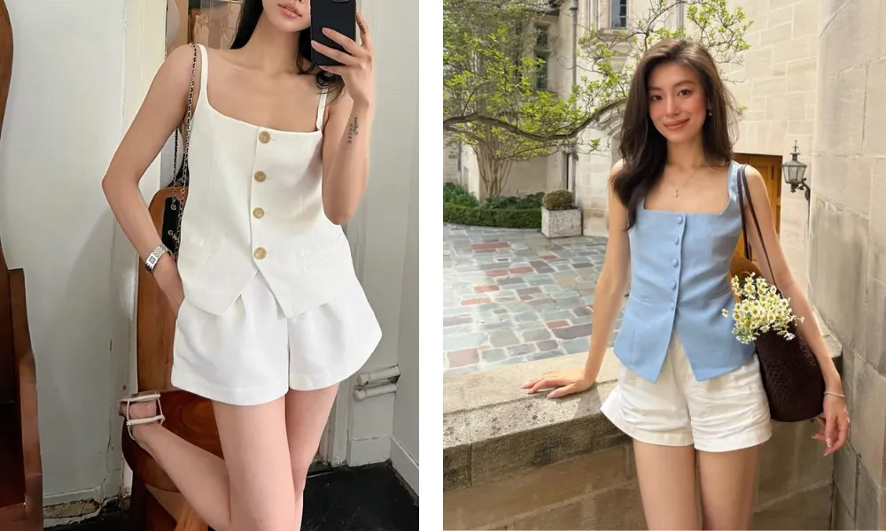 15+ Cách Phối Đồ Với Áo Cổ Vuông Đẹp, Dễ Áp Dụng - 7