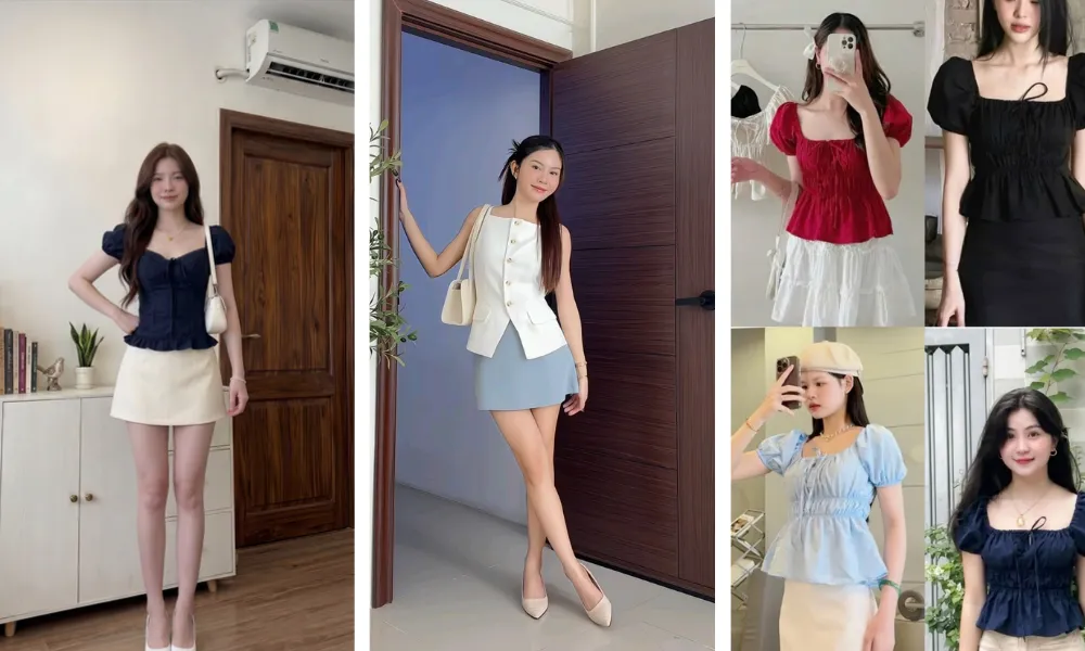 15+ Cách Phối Đồ Với Áo Cổ Vuông Đẹp, Dễ Áp Dụng - 8