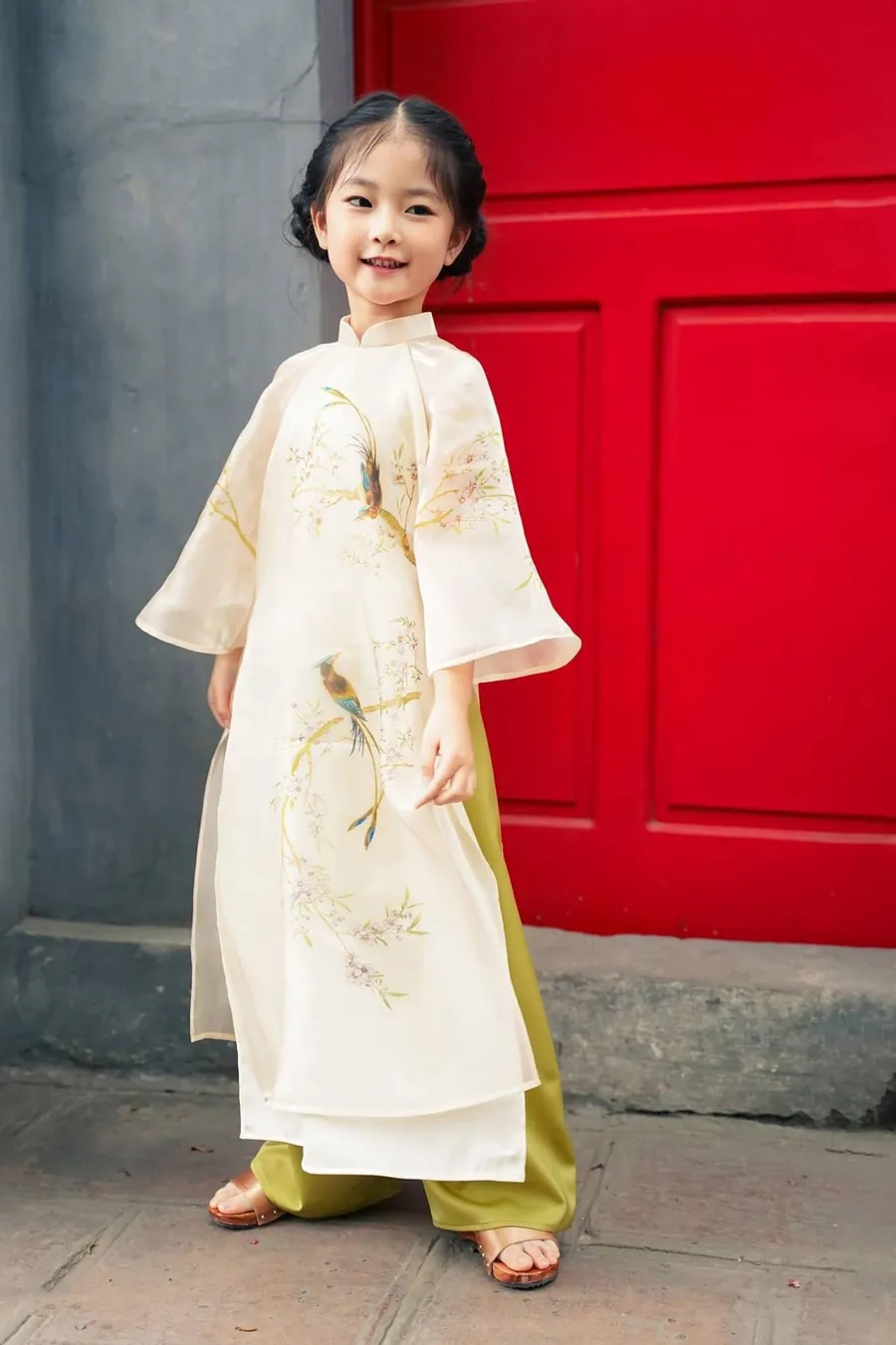 Áo dài cho bé 