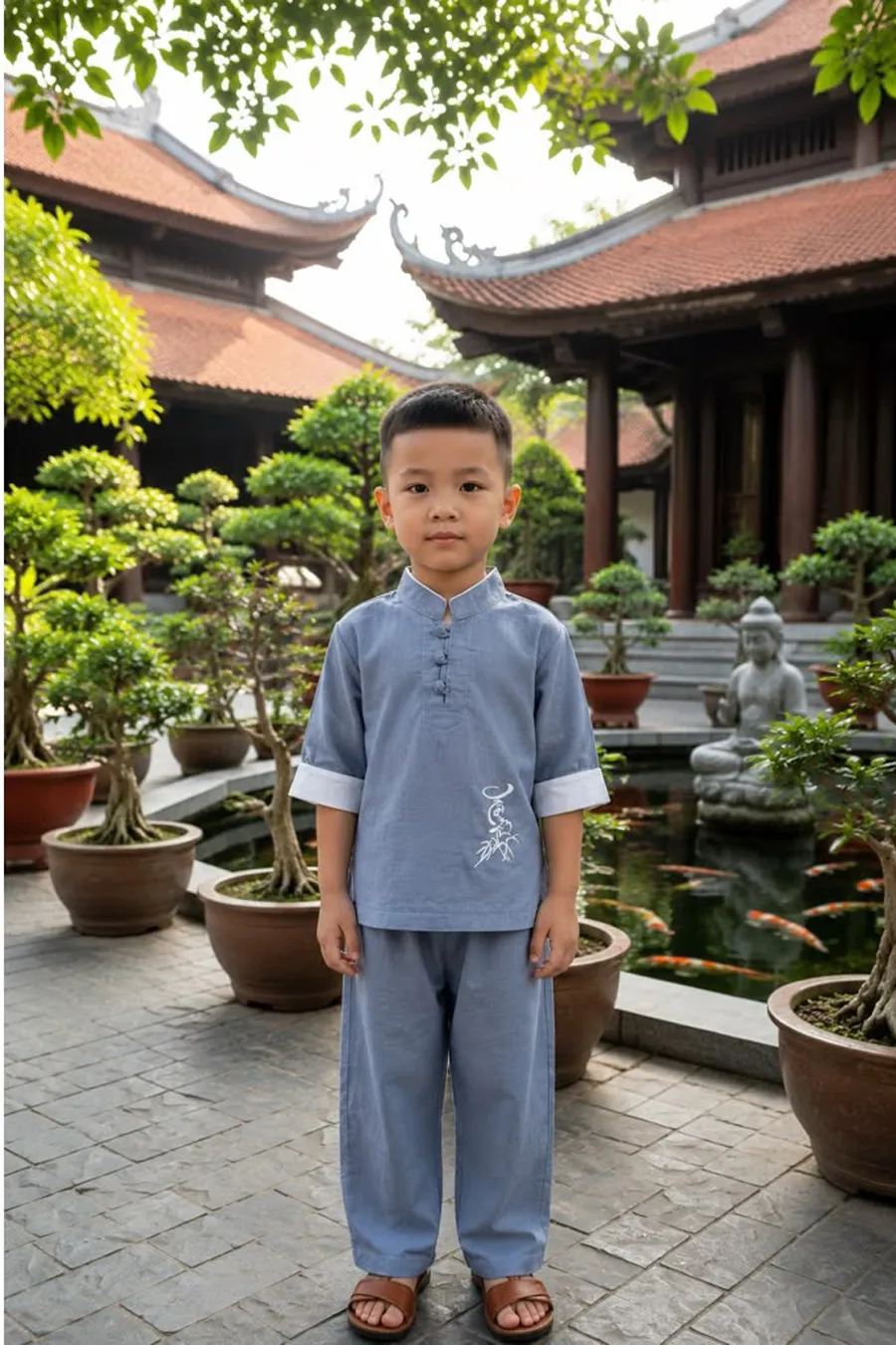 Bộ đồ Phật tử cho trẻ em