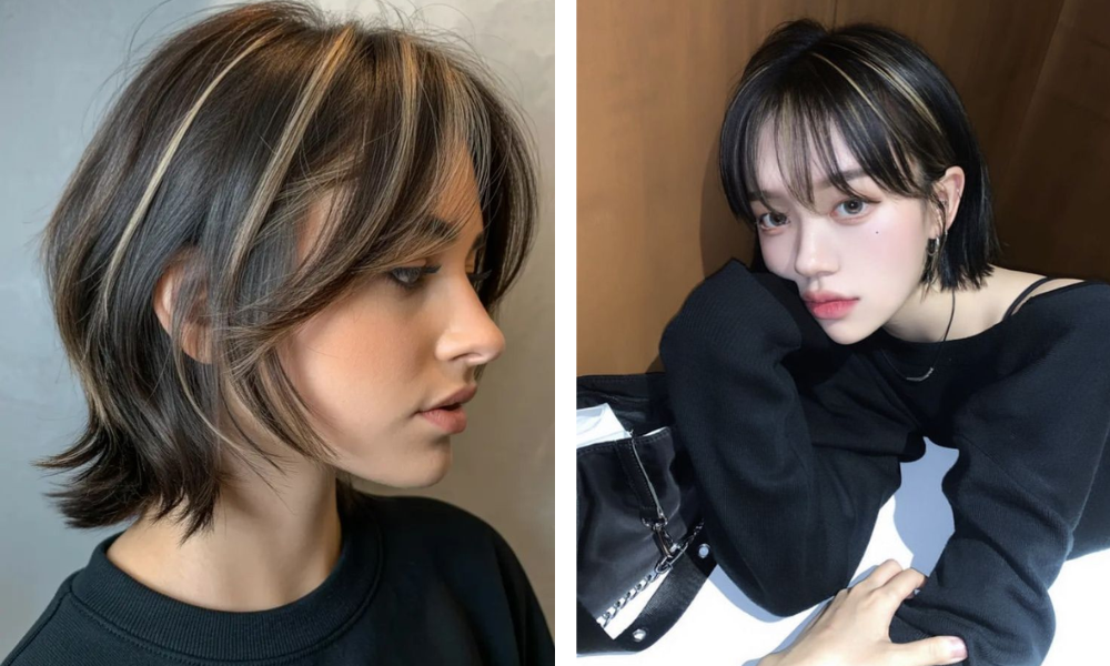 Top 9 kiểu nhuộm highlight cho tóc ngắn dày dặn, xu hướng 2026 - 4