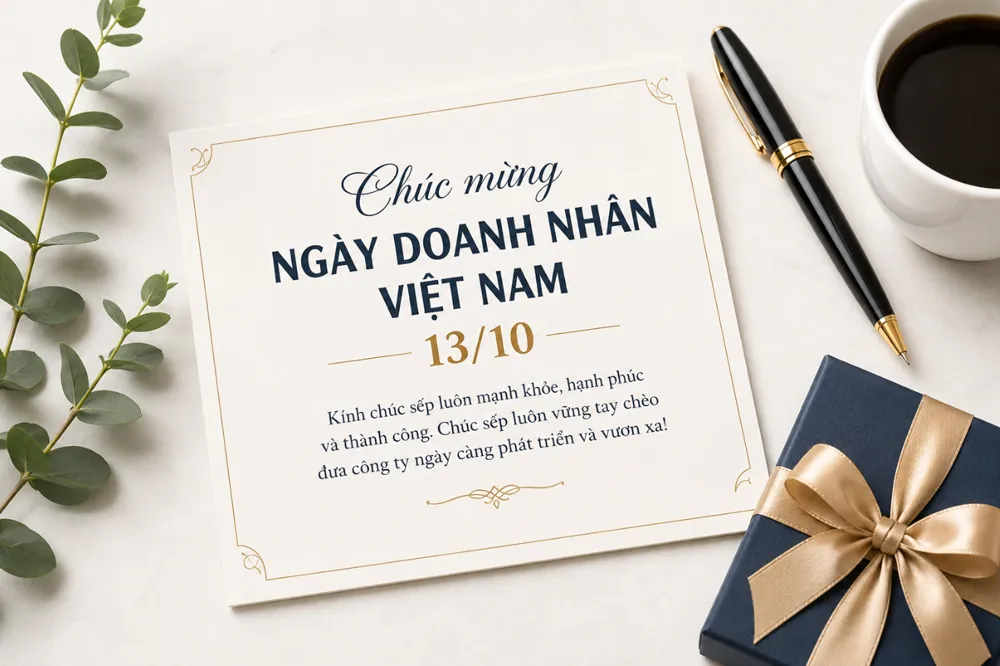 Lời chúc sếp nhân Ngày Doanh nhân Việt Nam 13/10