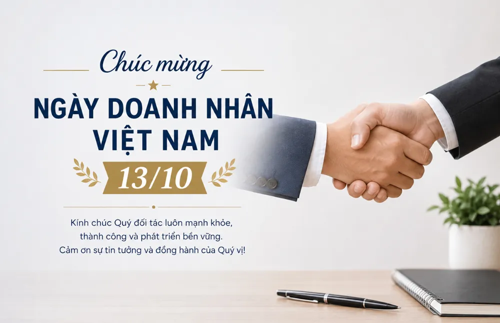 Lời chúc đối tác nhân Ngày Doanh nhân Việt Nam 13/10