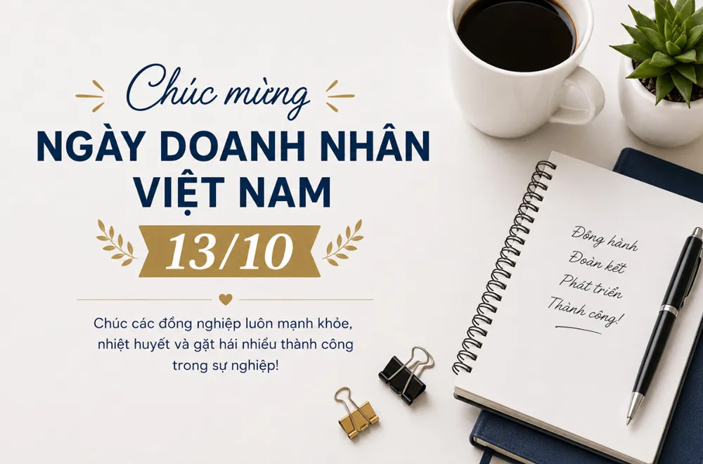 Lời chúc đồng nghiệp nhân Ngày Doanh nhân Việt Nam